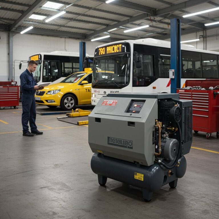 タクシー・バス会社必携！エアーコンプレッサー選びの決定版ガイド