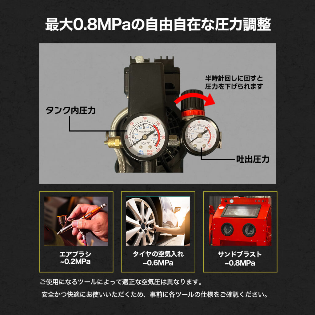 エアーコンプレッサー　100v 50Lタンク 楽天市場】50Lエアーサブタンク 縦型 予備タンク 安全弁付き